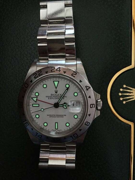 ロレックス エクスプローラー 16570　ホワイト（高級時計）の商品画像 - 査定依頼日：2025年3月24日 - 最高査定価格：950,000円