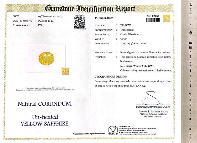イェロー　サファイア（宝石）の商品画像 - 査定依頼日：2025年1月12日 - 最高査定価格：160,000円