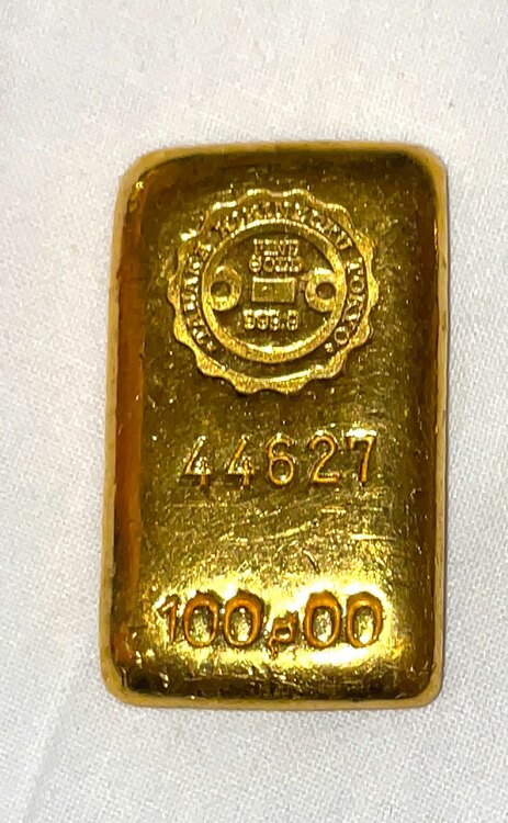 100gインゴット（金・貴金属）の商品画像 - 査定依頼日：2025年1月26日 - 最高査定価格：1,510,100円