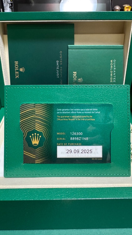 ロレックス デイトジャスト 126300（高級時計）の商品画像 - 査定依頼日：2025年9月30日 - 最高査定価格：1,520,000円