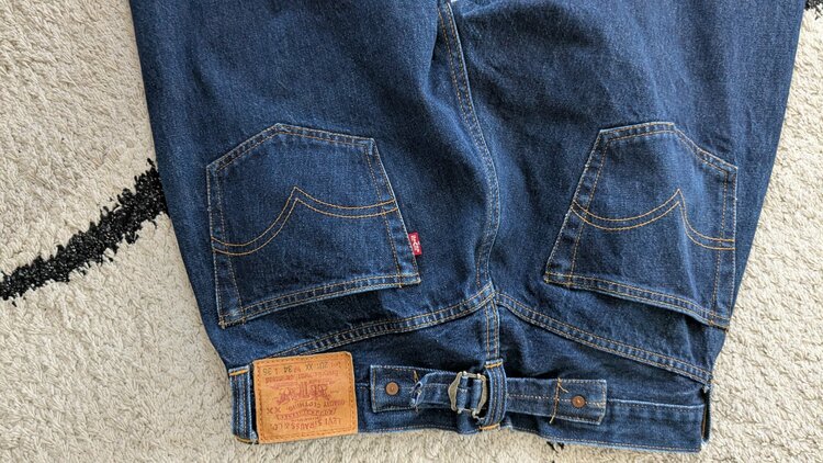 LEVI'S201XX 555バレンシア復刻USA製 201-000301w34（古着・ファッション）の商品画像 - 査定依頼日：2026年4月12日 - 最高査定価格：18,000円