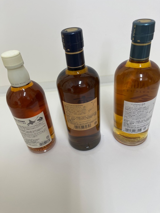 余市　3本（お酒）の商品画像 - 査定依頼日：2025年8月13日 - 最高査定価格：38,100円