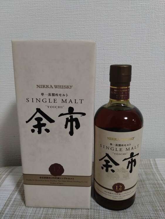 余市12年（お酒）の商品画像 - 査定依頼日：2025年4月24日 - 最高査定価格：47,000円