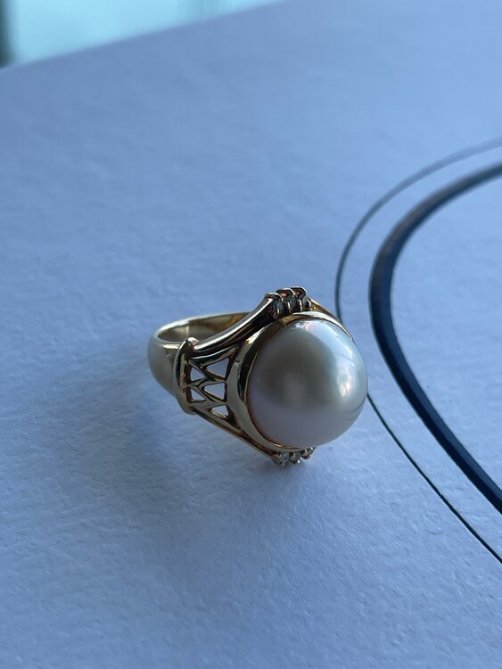 パールダイヤ指輪（宝石）の商品画像 - 査定依頼日：2025年1月31日 - 最高査定価格：55,000円