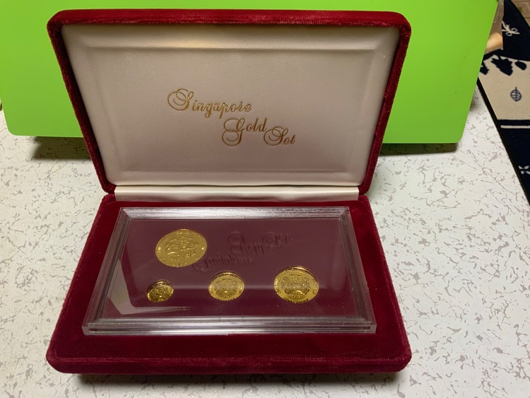 1984年発行　シンガポールコイン4点セット　新品（金・貴金属）の商品画像 - 査定依頼日：2026年7月22日 - 最高査定価格：1,287,000円