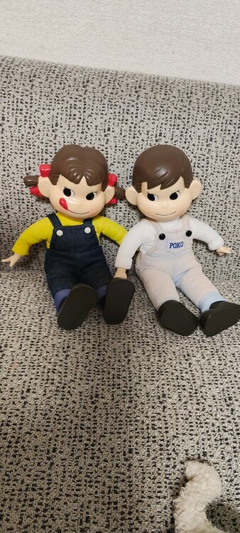 ペコちゃんとポコくんの人形（美術品・骨董品）の商品画像 - 査定依頼日：2026年8月3日 - 最高査定価格：1,000円