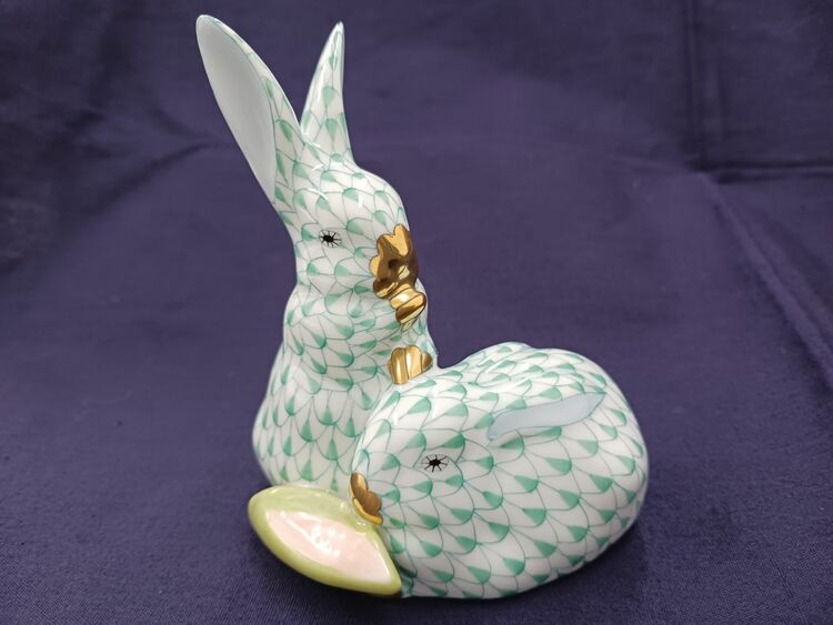 ヘレンドのフィギュリン/2匹のうさぎ（食器）の商品画像 - 査定依頼日：2025年8月21日 - 最高査定価格：2,200円