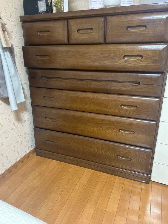 収納タンス（家具・寝具）の商品画像 - 査定依頼日：2025年6月12日 - 最高査定価格：1円