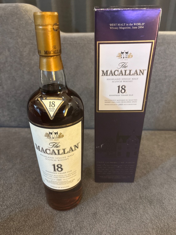 マッカラン18年　1989年（お酒）の商品画像 - 査定依頼日：2026年1月25日 - 最高査定価格：150,000円