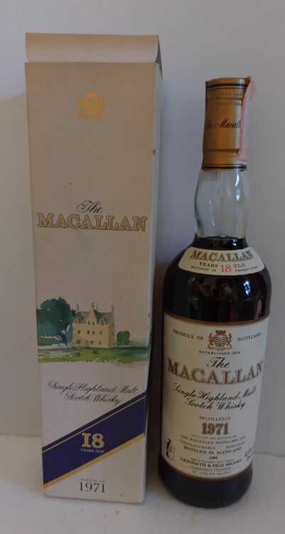 マッカラン１８年　１９７１（お酒）の商品画像 - 査定依頼日：2025年7月24日 - 最高査定価格：285,000円
