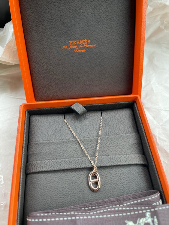 エルメス　シェーヌ・ダンクル ファランドールPM　ピンクゴールド（金・貴金属）の商品画像 - 査定依頼日：2024年4月8日 - 最高査定価格：150,000円