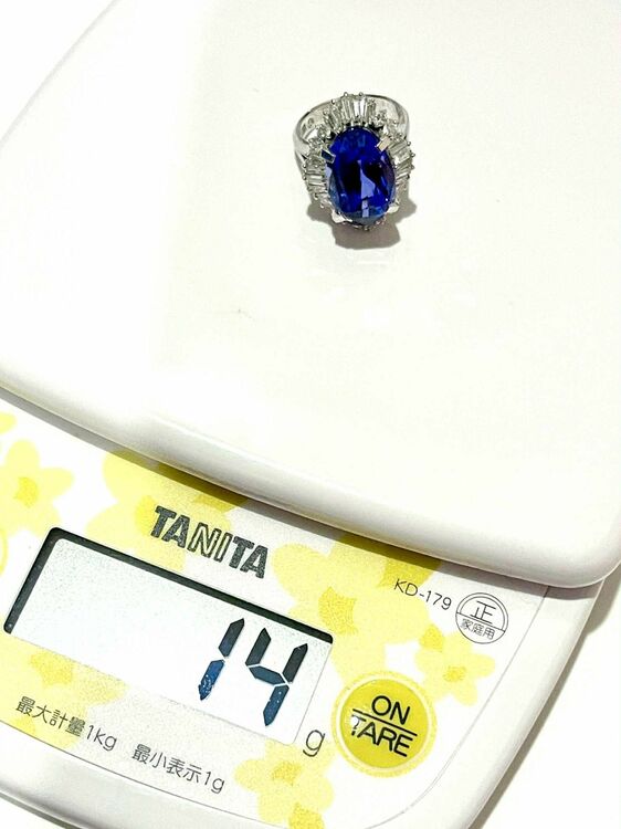 ブルーサファイア13.35ctダイヤモンド1.92ct付リング（宝石）の商品画像 - 査定依頼日：2025年10月4日 - 最高査定価格：2,000,000円