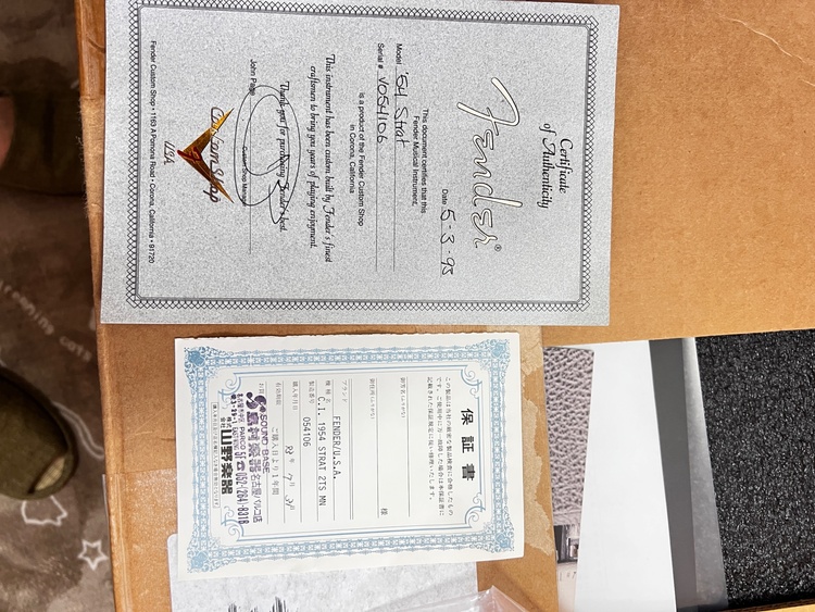 Fender/U.S.A. Custom Shop 『C.I.1954 STRAT 2TS MN（ピアノ・楽器・PA機材）の商品画像 - 査定依頼日：2026年8月9日 - 最高査定価格：288,000円