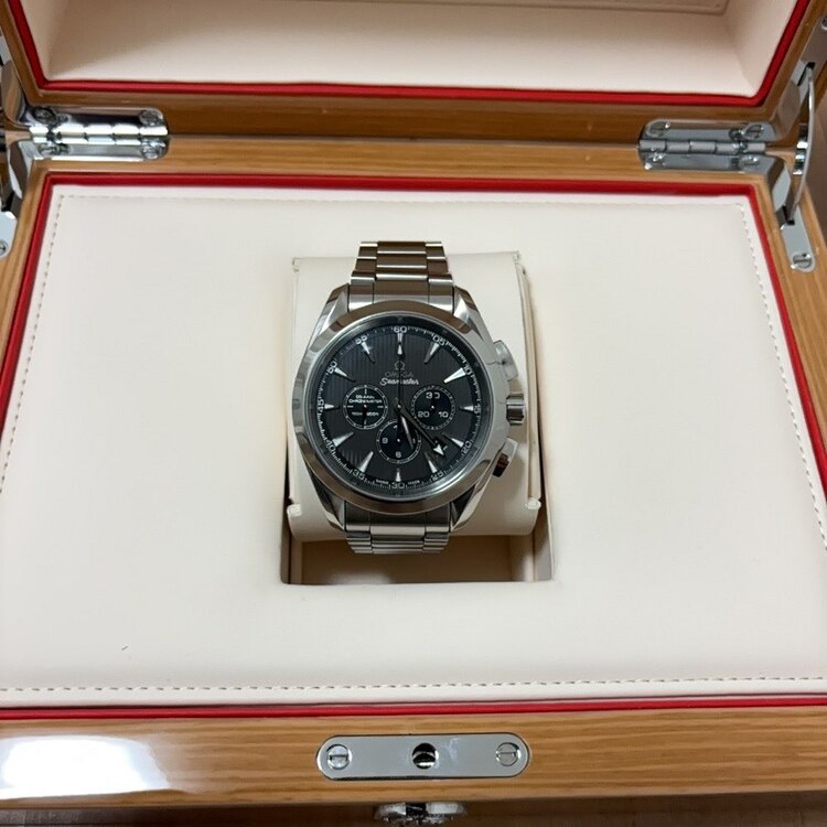 シーマスター　アクアテラ　150M　コーアクシャル　クロノグラフ　44mm（高級時計）の商品画像 - 査定依頼日：2025年5月21日 - 最高査定価格：420,000円