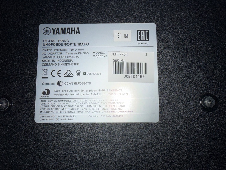 CLP-775R（ピアノ・楽器・PA機材）の商品画像 - 査定依頼日：2026年3月25日 - 最高査定価格：60,000円