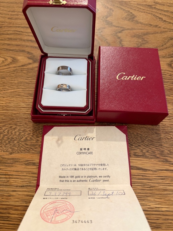 カルティエ　ホワイトゴールドラブリング　ハーフダイヤモンドリング（金・貴金属）の商品画像 - 査定依頼日：2026年9月10日 - 最高査定価格：150,000円