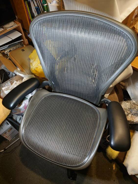 アーロンチェア　サイズB（家具・寝具）の商品画像 - 査定依頼日：2026年6月19日 - 最高査定価格：3,000円