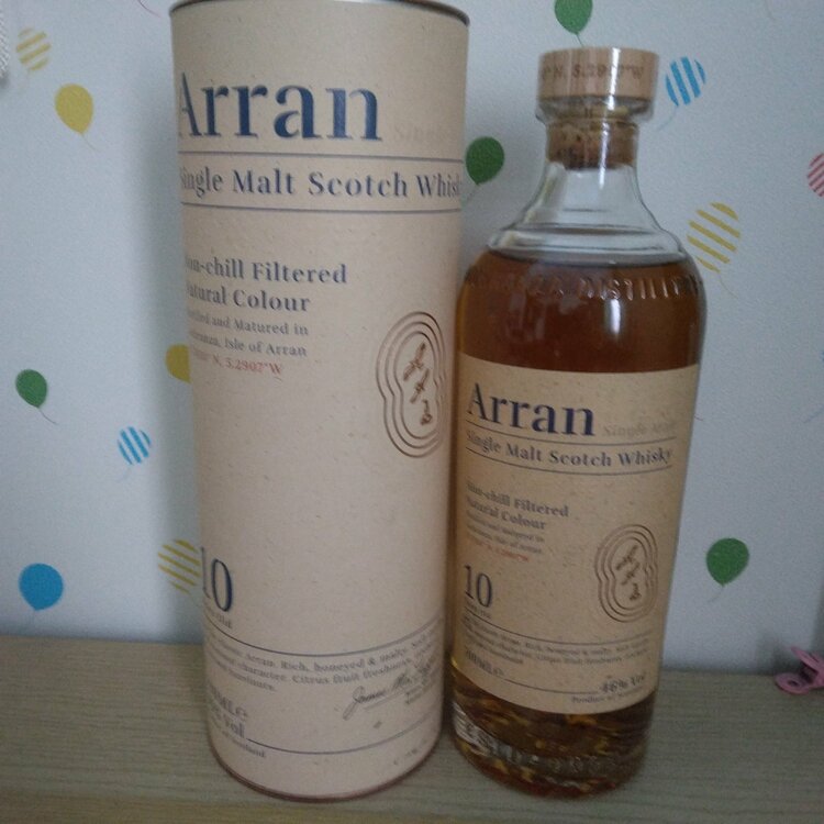 アランシングルモルト10年（お酒）の商品画像 - 査定依頼日：2026年1月31日 - 最高査定価格：3,000円