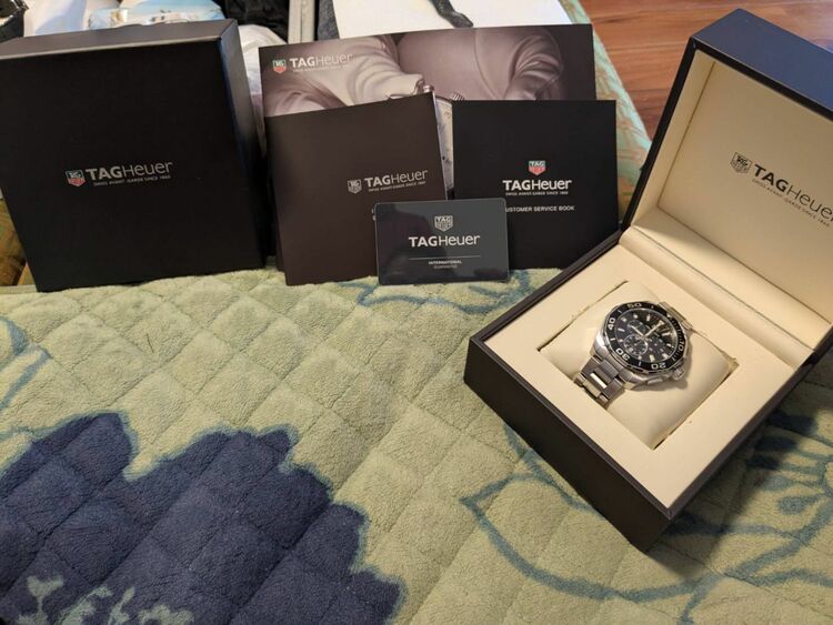 TAGHEUERアクアレーサー（高級時計）の商品画像 - 査定依頼日：2025年9月6日 - 最高査定価格：120,000円