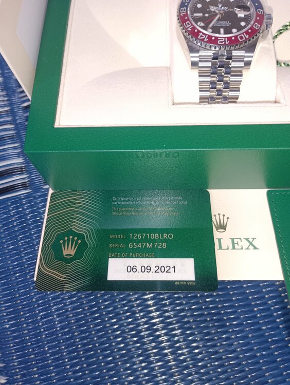 ロレックス GMTマスター 126710blro（高級時計）の商品画像 - 査定依頼日：2026年3月2日 - 最高査定価格：3,550,000円