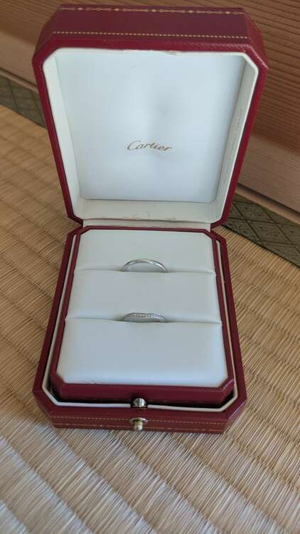 カルティエ　バレリーナ プラチナ、ダイヤモンド ウェディング リング プラチナ、（金・貴金属）の商品画像 - 査定依頼日：2025年3月21日 - 最高査定価格：100,000円