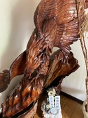 木彫り鷹（美術品・骨董品）の商品画像 - 査定依頼日：2026年4月3日 - 最高査定価格：5,000円