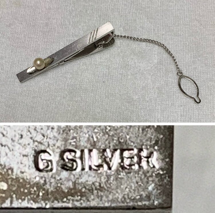 「ゴールドカフス1対＆シルバーネクタイピン4個セット」セット（金・貴金属）の商品画像 - 査定依頼日：2025年5月29日 - 最高査定価格：110,000円