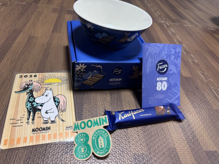 MOOMIN×ARABIA×Fazer ボウル15cm（80th）チョコバー付き（食器）の商品画像 - 査定依頼日：2025年12月12日 - 最高査定価格：100,000円