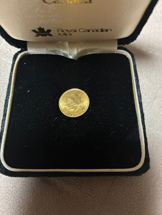 メープルリーフ金貨1/10オンス1986年（金・貴金属）の商品画像 - 査定依頼日：2025年5月21日 - 最高査定価格：50,000円