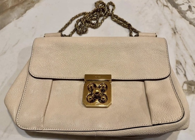 Chloé クロエ エルシー チェーンショルダーバッグ ピンクベージュ（ブランドバッグ）の商品画像 - 査定依頼日：2026年8月12日 - 最高査定価格：25,000円