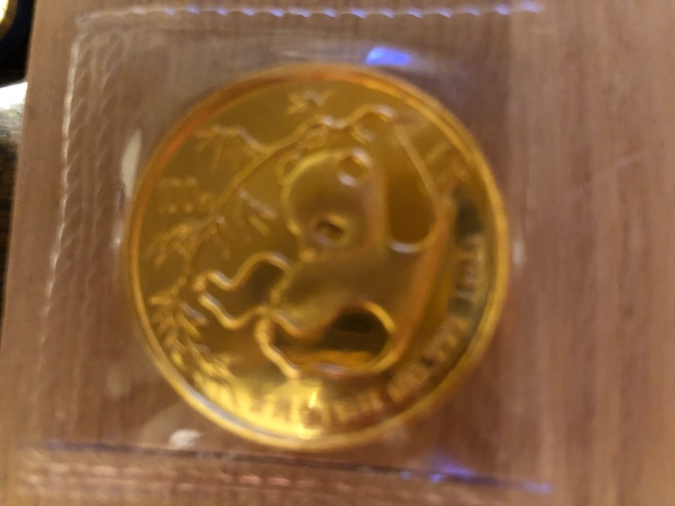 パンダ金貨1986.100元（金・貴金属）の商品画像 - 査定依頼日：2026年8月23日 - 最高査定価格：734,200円