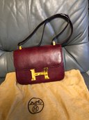 トカゲ　ボルドー　ショルダー部分にかなり高い汚れあり（ブランドバッグ）の商品画像 - 査定依頼日：2022年8月30日 - 最高査定価格：100,000円