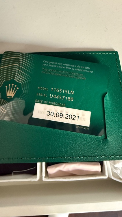 ロレックス デイトナ 116515Ln（高級時計）の商品画像 - 査定依頼日：2026年2月25日 - 最高査定価格：6,500,000円