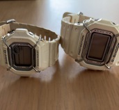 カシオの「G-SHOCK」および「Baby-G」のペアウォッチで、2001年の「ラバーズコレクション（ラバコレ）」天使と悪魔モデル「DW-5000LV」、「（高級時計）の商品画像 - 査定依頼日：2026年7月21日 - 最高査定価格：10,000円
