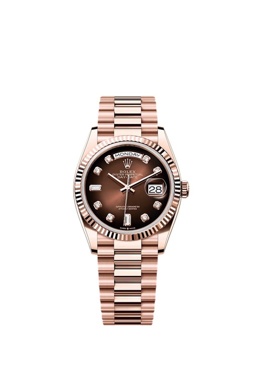 ブラウンオンブレ36mm　10Pダイヤ　128235a（高級時計）の商品画像 - 査定依頼日：2025年10月2日 - 最高査定価格：7,500,000円