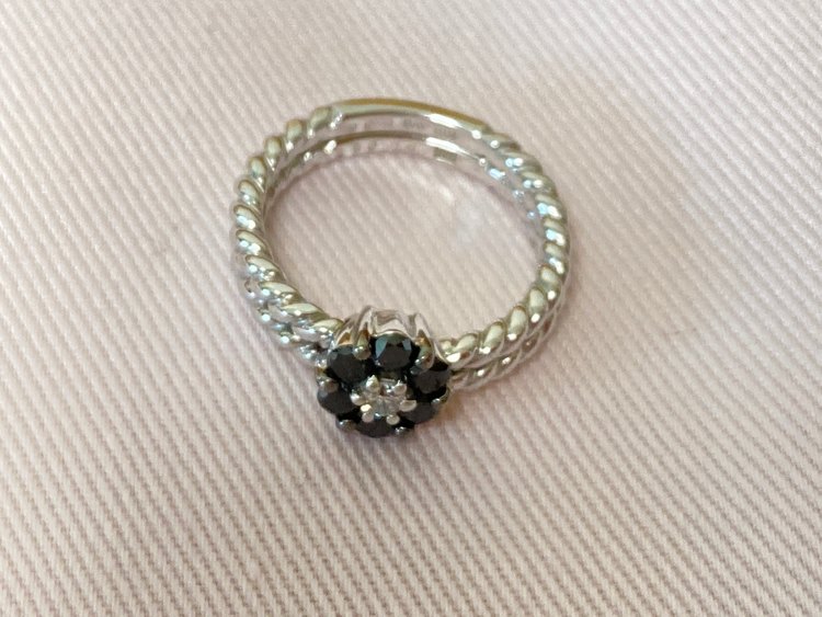 ポンテベッキオ　ブラックダイヤリング（宝石）の商品画像 - 査定依頼日：2022年9月30日 - 最高査定価格：25,000円