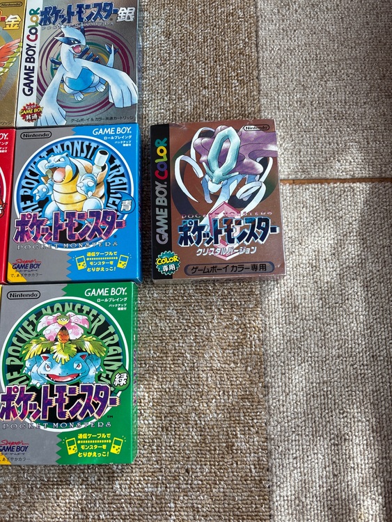 ゲームボーイ　ポケットモンスター赤青金銀緑　金銀赤青（ゲーム機本体・ゲームソフト）の商品画像 - 査定依頼日：2025年9月30日 - 最高査定価格：25,000円