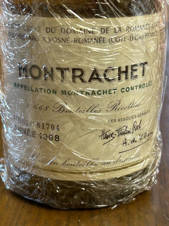 ワイン モンラッシェ （お酒）の商品画像 - 査定依頼日：2025年8月24日 - 最高査定価格：600,000円