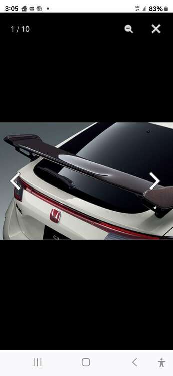 ホンダシビックTyper　sl５リヤカーボンリヤスポイラー（カー用品）の商品画像 - 査定依頼日：2025年5月23日 - 最高査定価格：100,000円