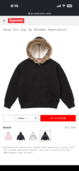 Faux Fur Zip Up Hooded Sweatshirt（古着・ファッション）の商品画像 - 査定依頼日：2026年9月10日 - 最高査定価格：20,000円