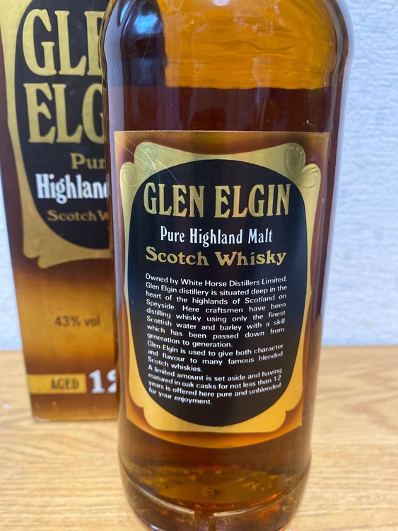 GLEN ELGIN　グレン エルギン 12年 ピュアハイランドモルト750ml（お酒）の商品画像 - 査定依頼日：2025年12月21日 - 最高査定価格：20,000円