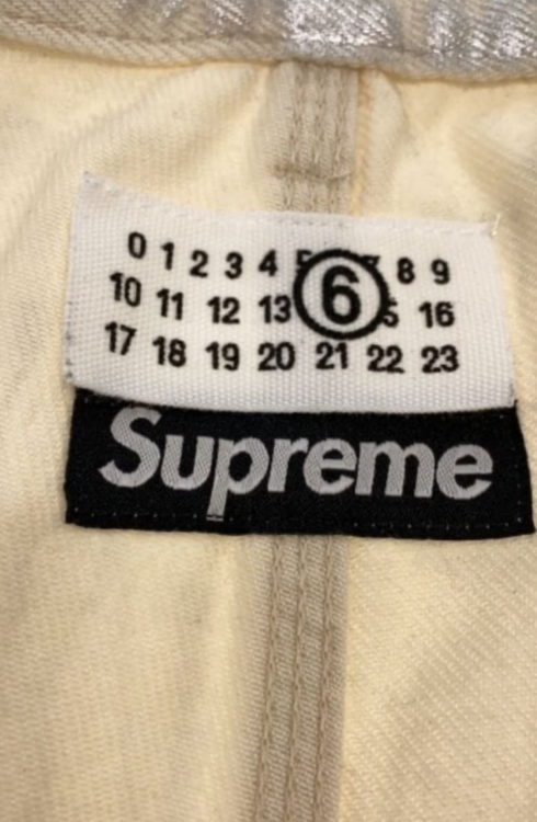 MM6 ダブルニーパンツ　ホワイト　36（古着・ファッション）の商品画像 - 査定依頼日：2026年3月21日 - 最高査定価格：26,000円