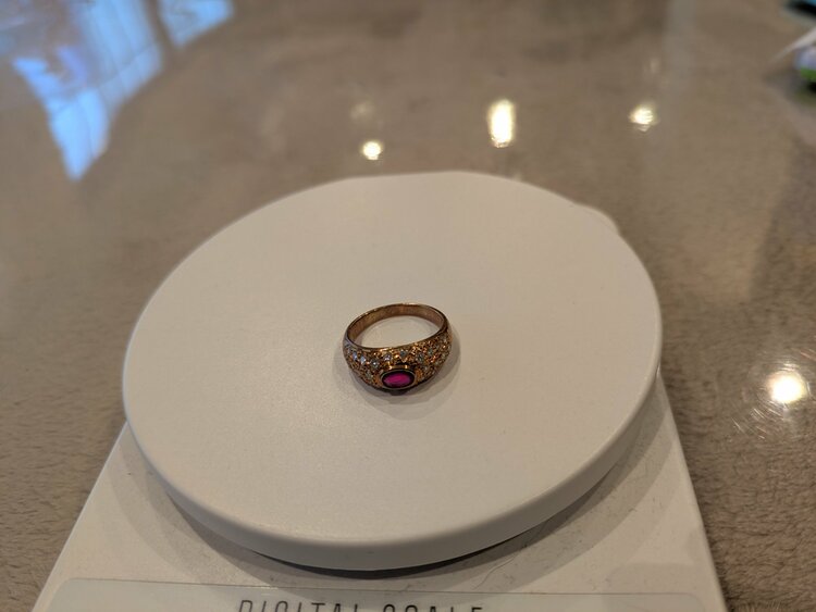 ゴールド　ルビー　ダイヤ　指輪（金・貴金属）の商品画像 - 査定依頼日：2026年2月26日 - 最高査定価格：300,000円