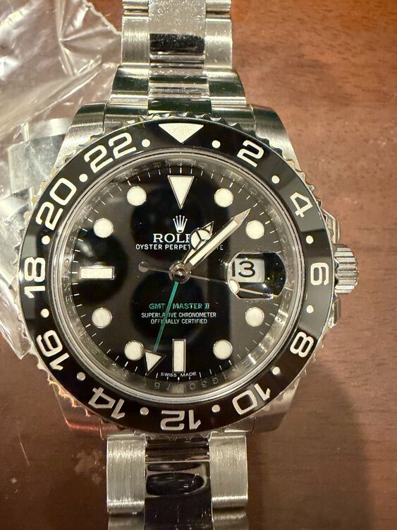GMTマスター２（高級時計）の商品画像 - 査定依頼日：2026年3月25日 - 最高査定価格：1,850,000円