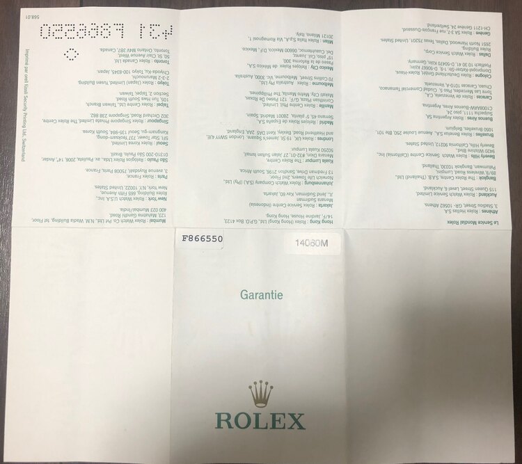 ロレックス サブマリーナー 14060（高級時計）の商品画像 - 査定依頼日：2025年4月7日 - 最高査定価格：1,220,000円