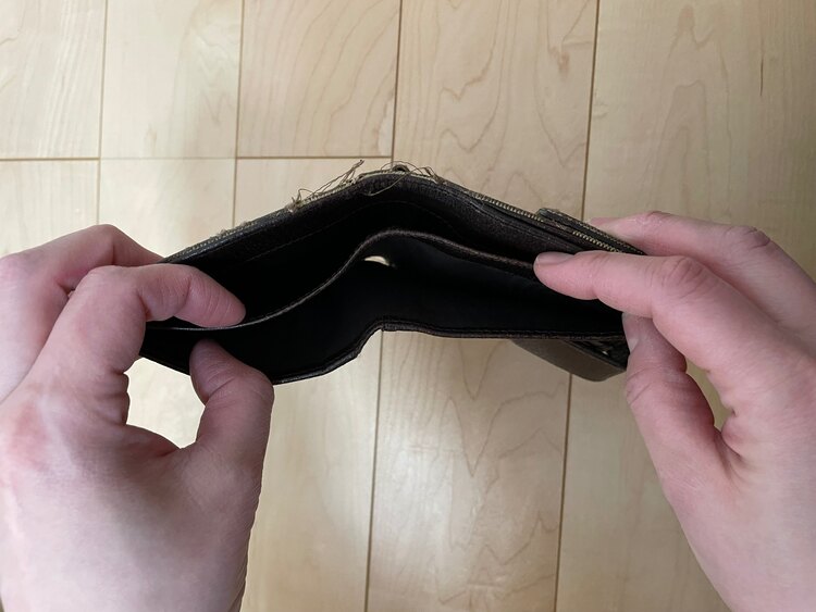 二つ折財布（ブランド財布・小物）の商品画像 - 査定依頼日：2025年2月15日 - 最高査定価格：1,000円