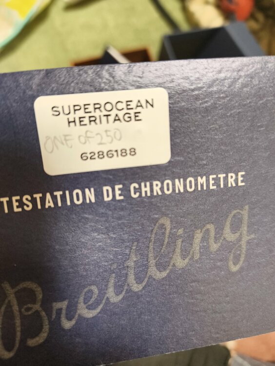 ブライトリング スーパーオーシャン ブライトリング スーパーオーシャン ヘリテージ '57 42mm（高級時計）の商品画像 - 査定依頼日：2025年12月28日 - 最高査定価格：250,000円