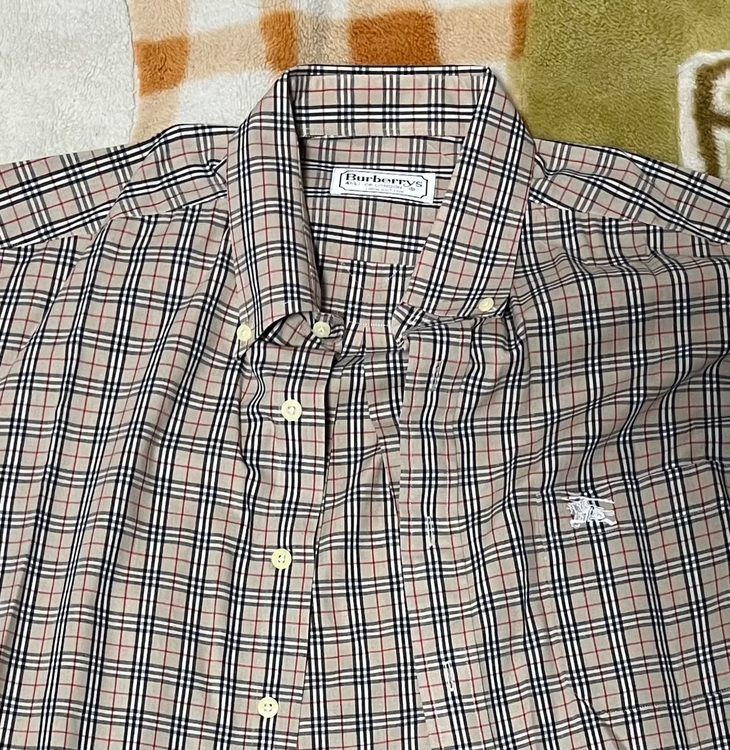 Burberrys チェック柄 Lサイズ半袖シャツ（古着・ファッション）の商品画像 - 査定依頼日：2025年11月17日 - 最高査定価格：500円