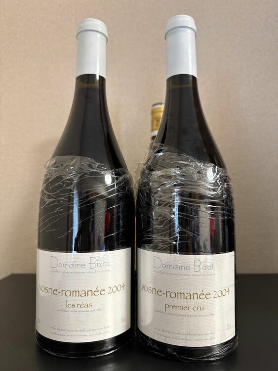 ドメーヌビゾのヴォーヌロマネ レレア2004年とヴォーヌロマネ1級2004年（お酒）の商品画像 - 査定依頼日：2025年6月28日 - 最高査定価格：400,000円