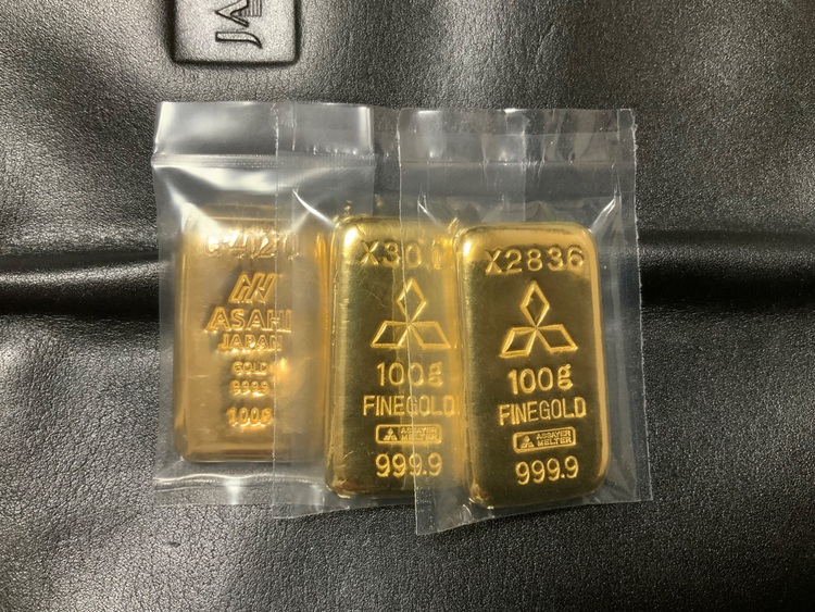 三菱マテリアル　100g（金・貴金属）の商品画像 - 査定依頼日：2025年8月1日 - 最高査定価格：5,200,000円